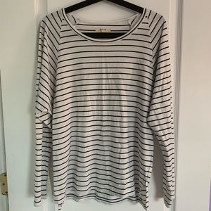 madewell striped long sleeve top